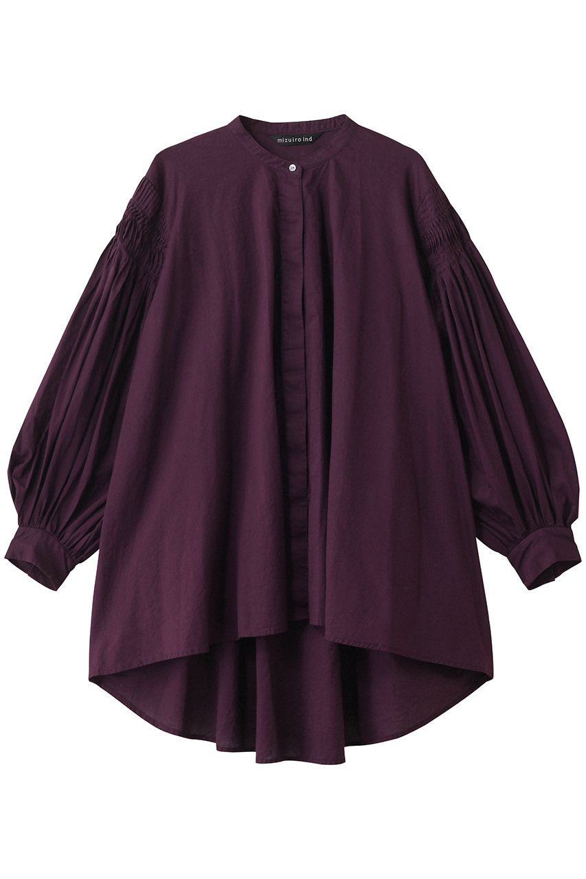 pin tucked puff slv shirt シャツ