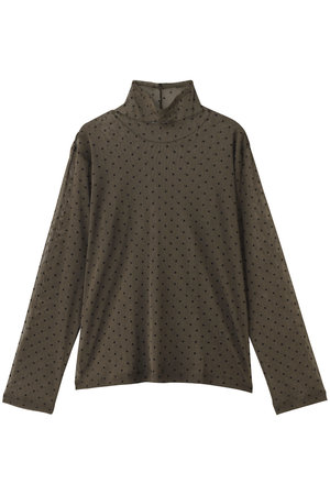 ミズイロインド/mizuiro indのメッシュドットハイネックプルオーバー(110400/110403)