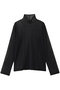 メッシュドットハイネックプルオーバー ミズイロインド/mizuiro ind black