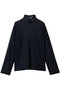 メッシュドットハイネックプルオーバー ミズイロインド/mizuiro ind navyB