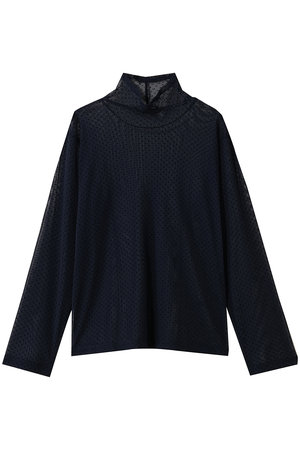 ミズイロインド/mizuiro indのメッシュドットハイネックプルオーバー(110400/110403)