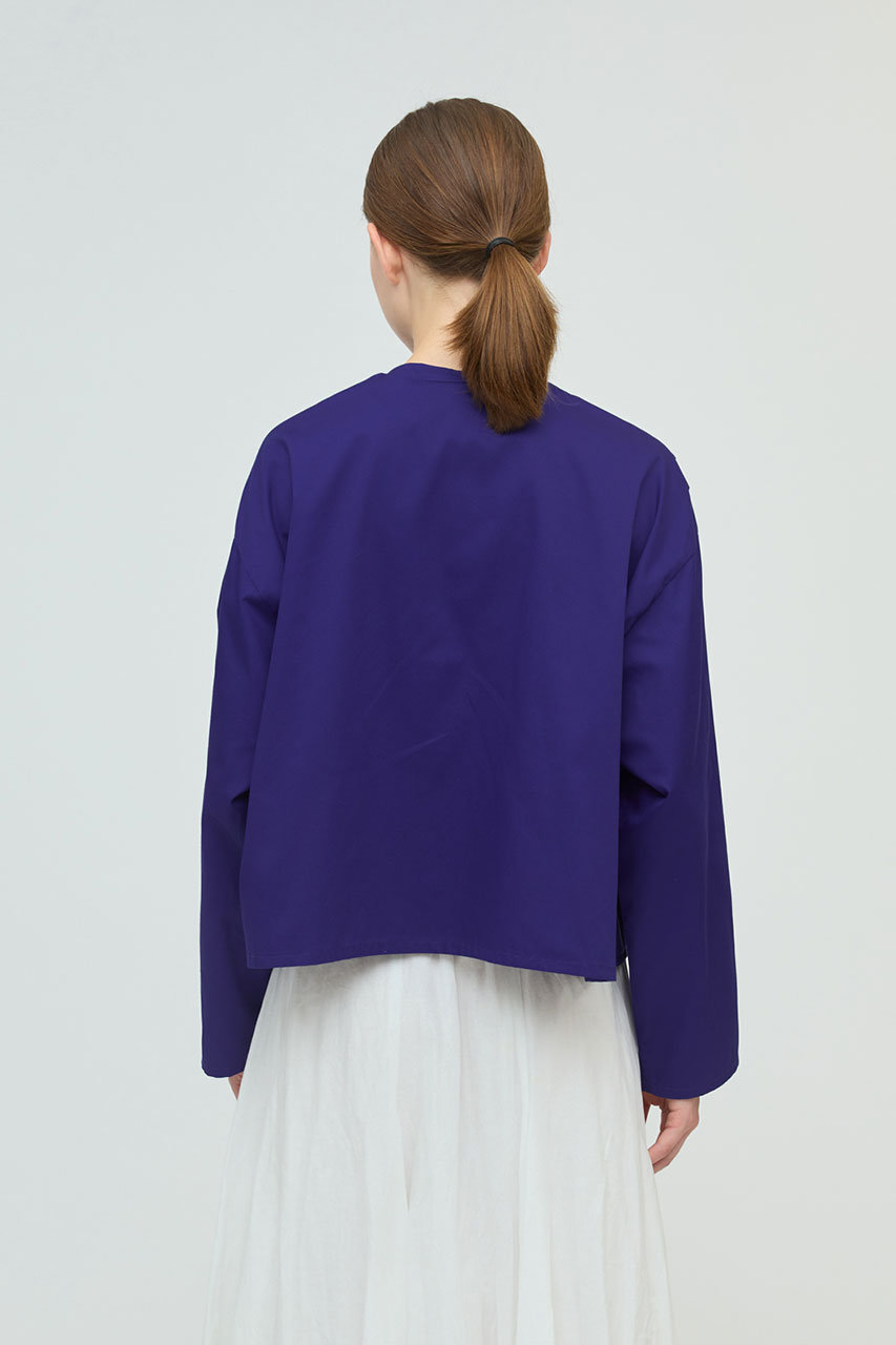 未着用★ミズイロインド ワイドシルエット ピンタックシャツ 薄パープル FREE 未着用☆ミズイロインド ワイドシルエット ピンタックシャツ 薄