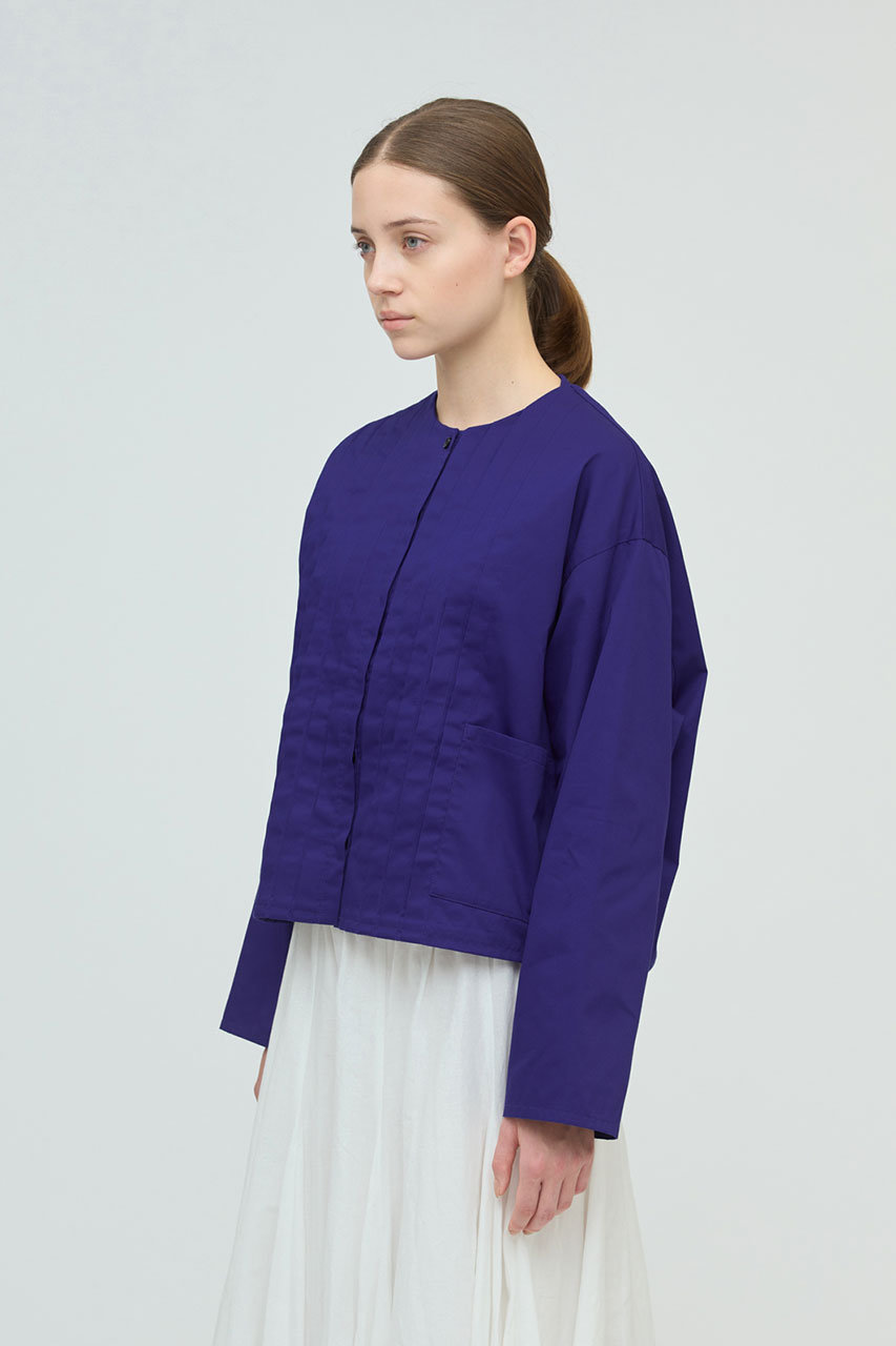 未着用★ミズイロインド ワイドシルエット ピンタックシャツ 薄パープル FREE 未着用☆ミズイロインド ワイドシルエット ピンタックシャツ 薄