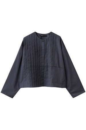 ミズイロインド/mizuiro indのクルーネックピンタックシャツ(110400/110403)