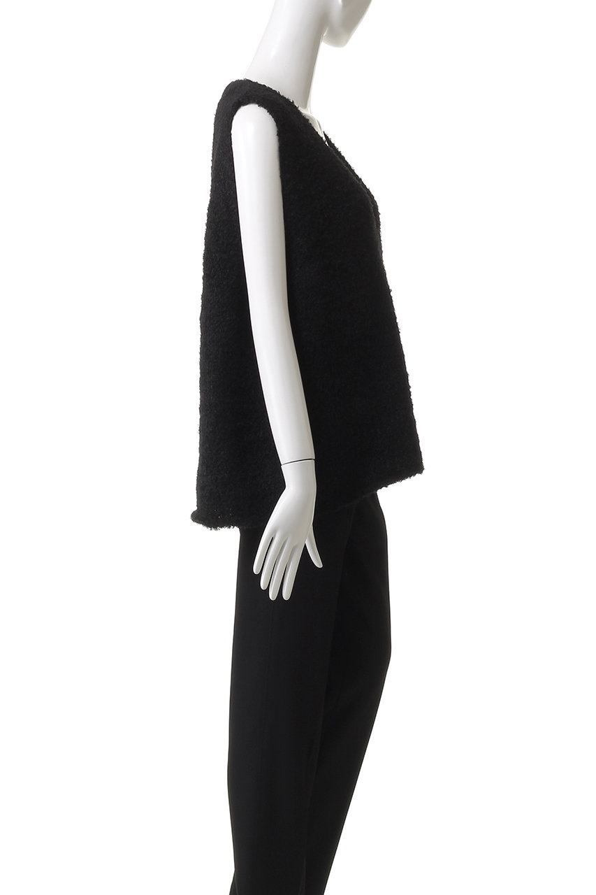 mizuiro ind(ミズイロインド)｜へアリーVネックベスト/ivory の通販