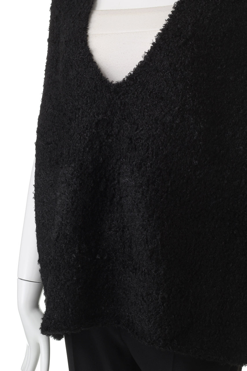 mizuiro ind(ミズイロインド)｜へアリーVネックベスト/ivory の通販