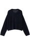 メッシュクルーネックプルオーバー ミズイロインド/mizuiro ind navy