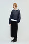 メッシュクルーネックプルオーバー ミズイロインド/mizuiro ind
