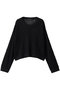 メッシュクルーネックプルオーバー ミズイロインド/mizuiro ind black