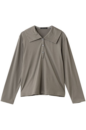 ミズイロインド/mizuiro indのワイドカラーポロシャツ(110400/110404)