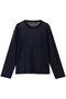 メッシュドットクルーネックプルオーバー ミズイロインド/mizuiro ind navy