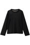 メッシュドットクルーネックプルオーバー ミズイロインド/mizuiro ind black
