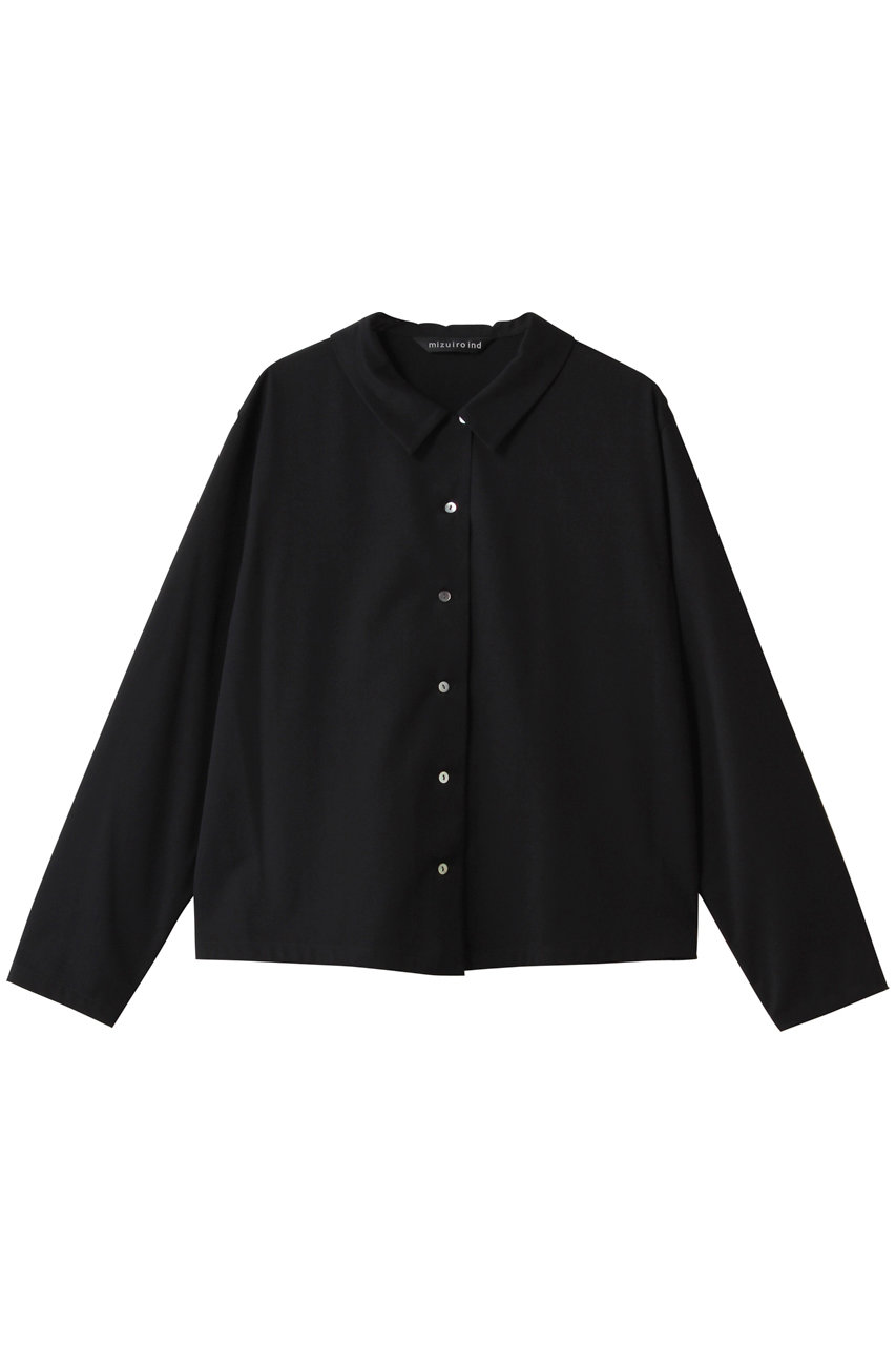 mizuiro ind T/R basic shirt シャツ (blackA, F) ミズイロインド ELLE SHOP mizuiro ind T/R basic shirt シャツ (blackA, F) ミズイロインド ELLE SHOP