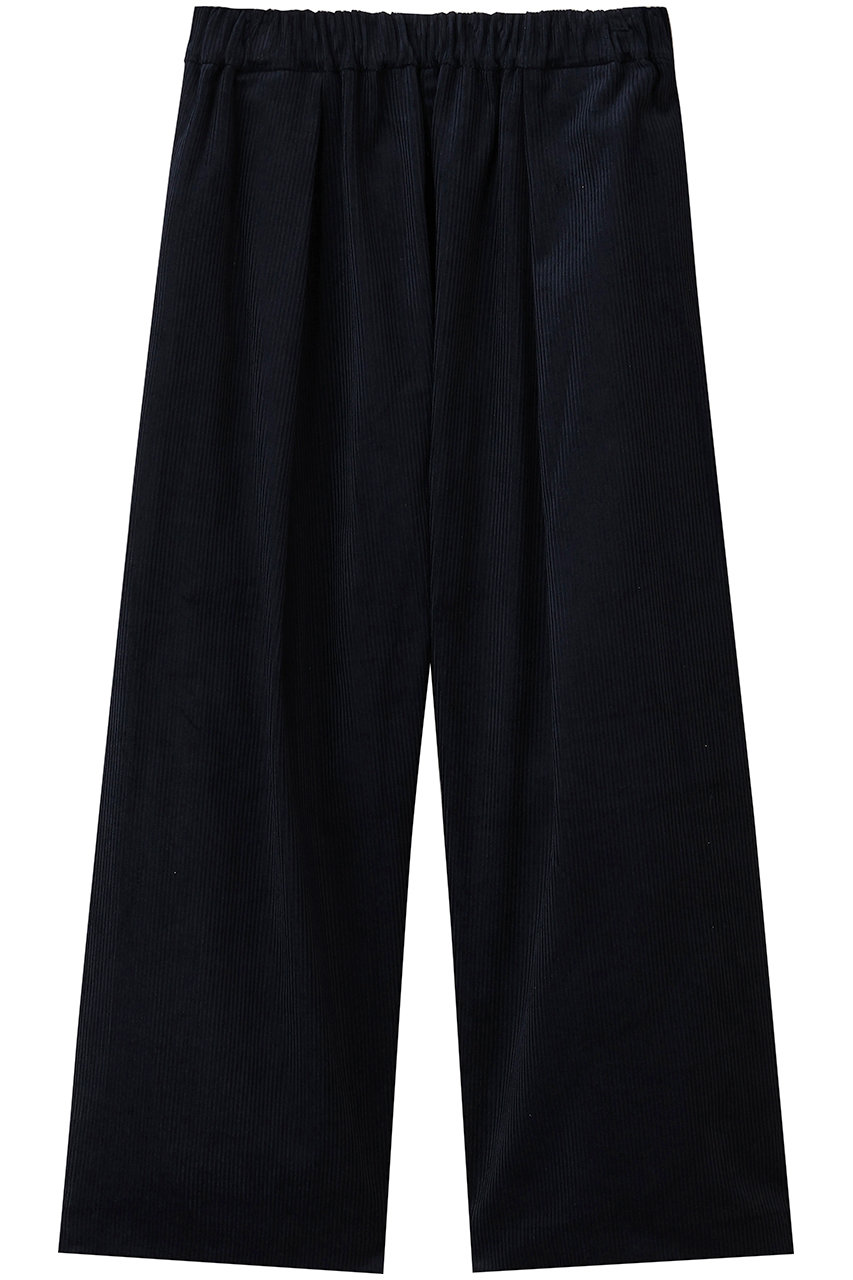 mizuiro ind corduroy wide PT パンツ (navy, F) ミズイロインド ELLE SHOP mizuiro ind corduroy wide PT パンツ (navy, F) ミズイロインド ELLE SHOP