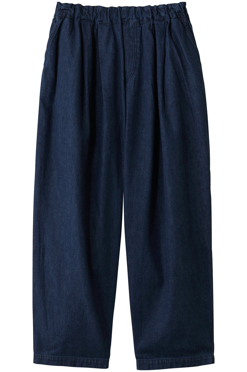 mizuiro ind denim tucked wide pants パンツ (フェード, F) ミズイロインド ELLE SHOP mizuiro ind denim tucked wide pants パンツ (フェード, F) ミズイロインド ELLE SHOP