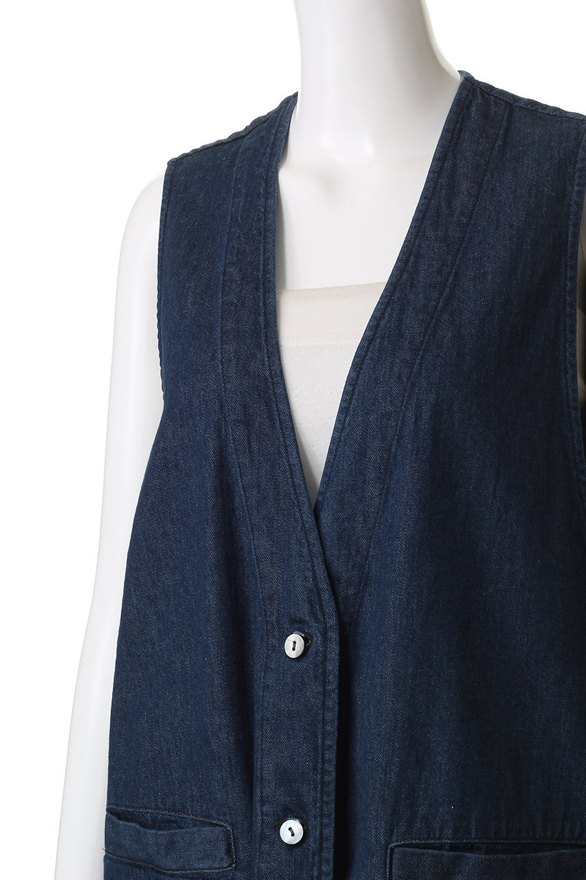 mizuiro ind(ミズイロインド)｜デニムベスト/フェード の通販
