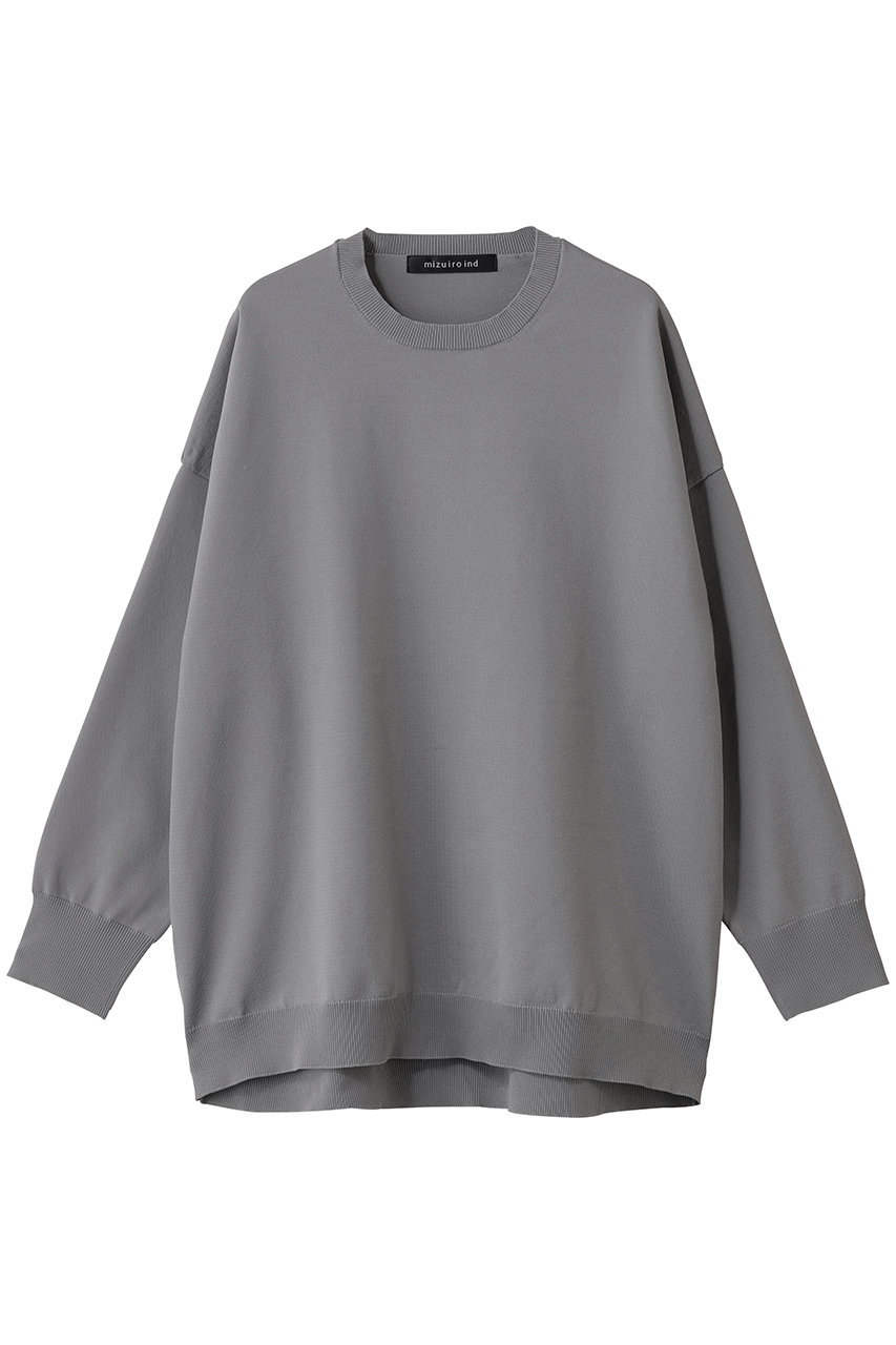 mizuiro ind crew neck wide P/O プルオーバー (l.gray, F) ミズイロインド ELLE SHOP mizuiro ind crew neck wide P/O プルオーバー (l.gray, F) ミズイロインド ELLE SHOP