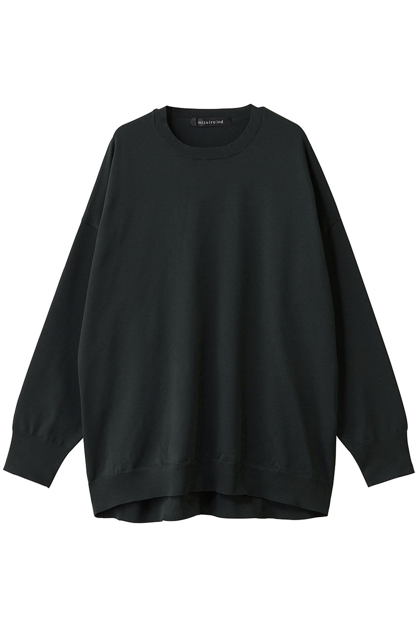 mizuiro ind crew neck wide P/O プルオーバー (gray, F) ミズイロインド ELLE SHOP mizuiro ind crew neck wide P/O プルオーバー (gray, F) ミズイロインド ELLE SHOP