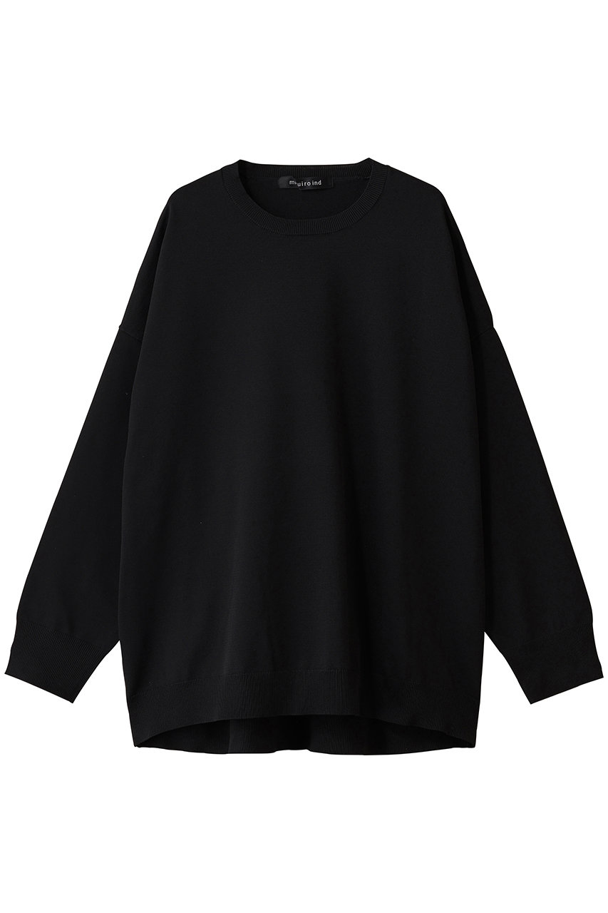 mizuiro ind crew neck wide P/O プルオーバー (black, F) ミズイロインド ELLE SHOP mizuiro ind crew neck wide P/O プルオーバー (black, F) ミズイロインド ELLE SHOP