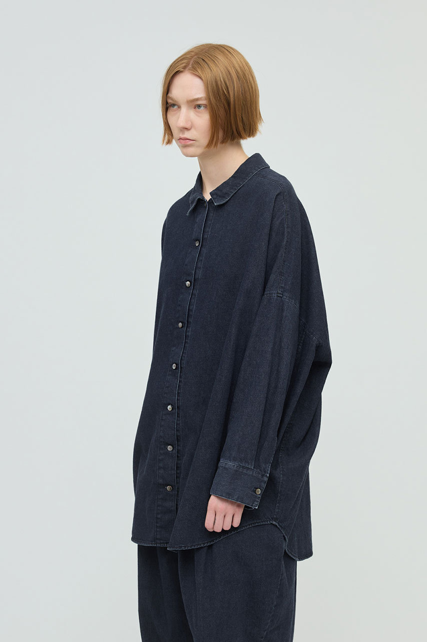pietra　mizuiroind ミズイロインド　シャツ mizuiro ind(ミズイロインド)｜デニムワイドシャツ/ワンウォッシュ の