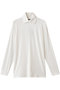シャツカラーハイネックプルオーバー ミズイロインド/mizuiro ind off white