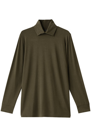 ミズイロインド/mizuiro indのシャツカラーハイネックプルオーバー(110400/110402)