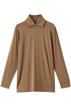 ミズイロインド/mizuiro indのシャツカラーハイネックプルオーバー(110400/110402)