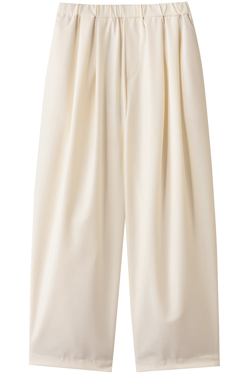 mizuiro ind wide tuck PT パンツ (ivory, F) ミズイロインド ELLE SHOP mizuiro ind wide tuck PT パンツ (ivory, F) ミズイロインド ELLE SHOP