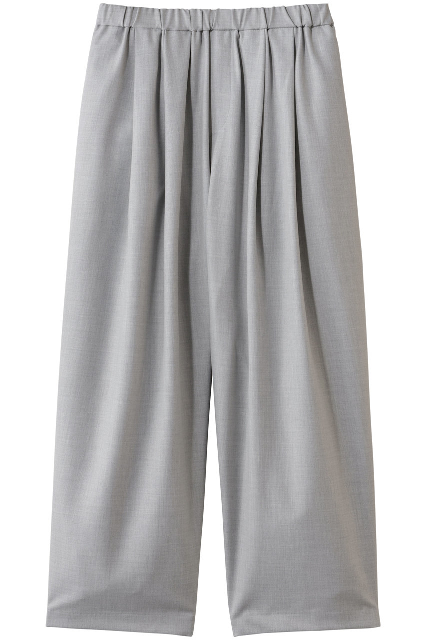 ミズイロインド/mizuiro indのワイドタックパンツ(l.gray/3-260082)
