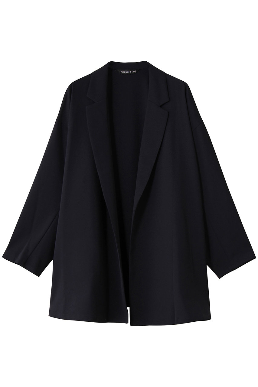 mizuiro ind tailored shirt JK ジャケット (navy, F) ミズイロインド ELLE SHOP mizuiro ind tailored shirt JK ジャケット (navy, F) ミズイロインド ELLE SHOP