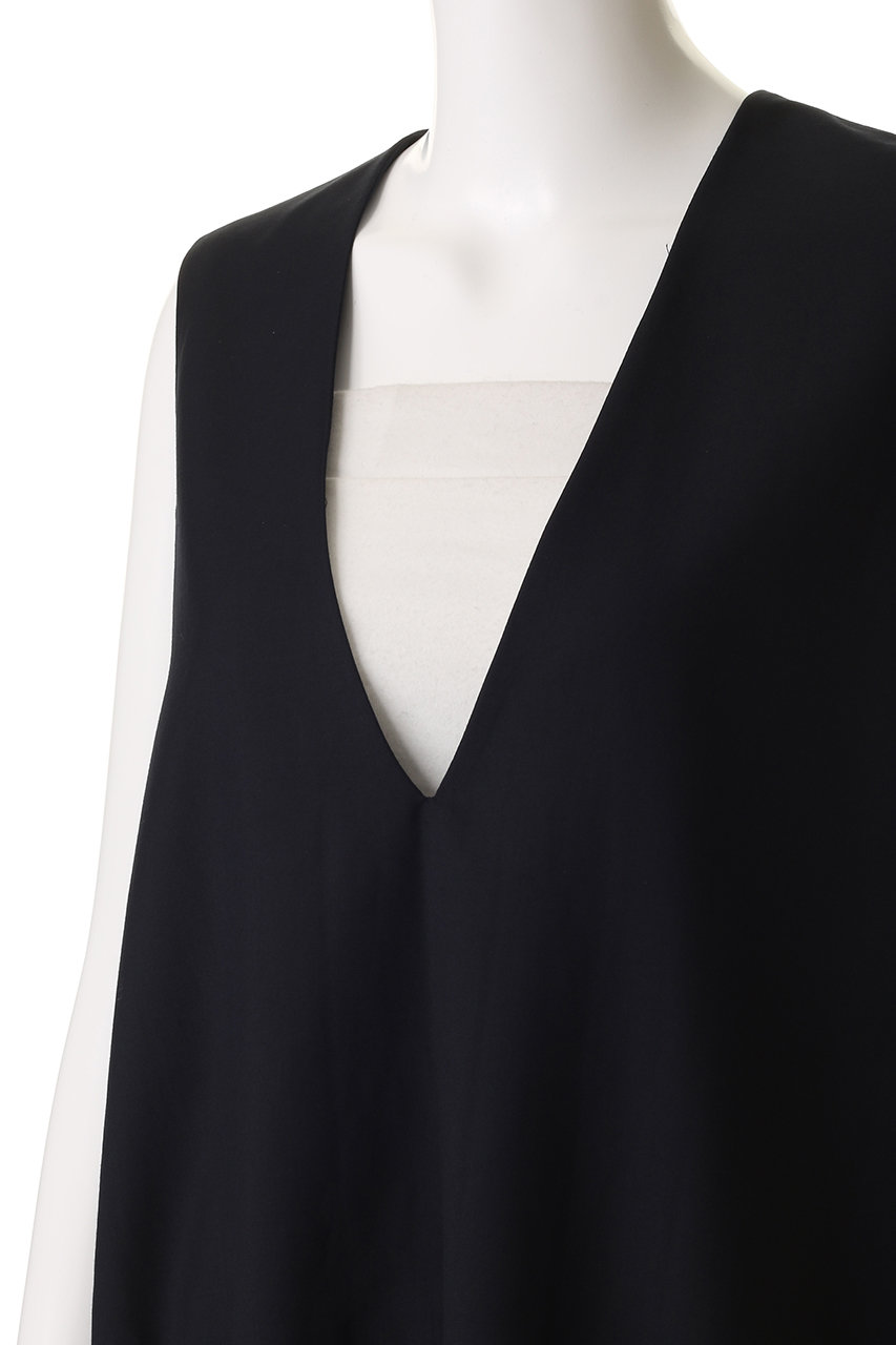 mizuiro ind 黒 Vネック キャミソール mizuiro ind(ミズイロインド