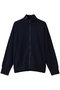 ハイネックジップカーディガン ミズイロインド/mizuiro ind navy