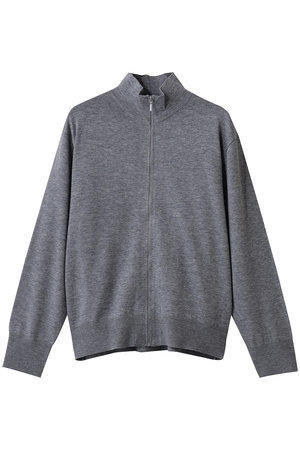 ミズイロインド/mizuiro indのhigh neck zip  C/D カーディガン(110300/110303)