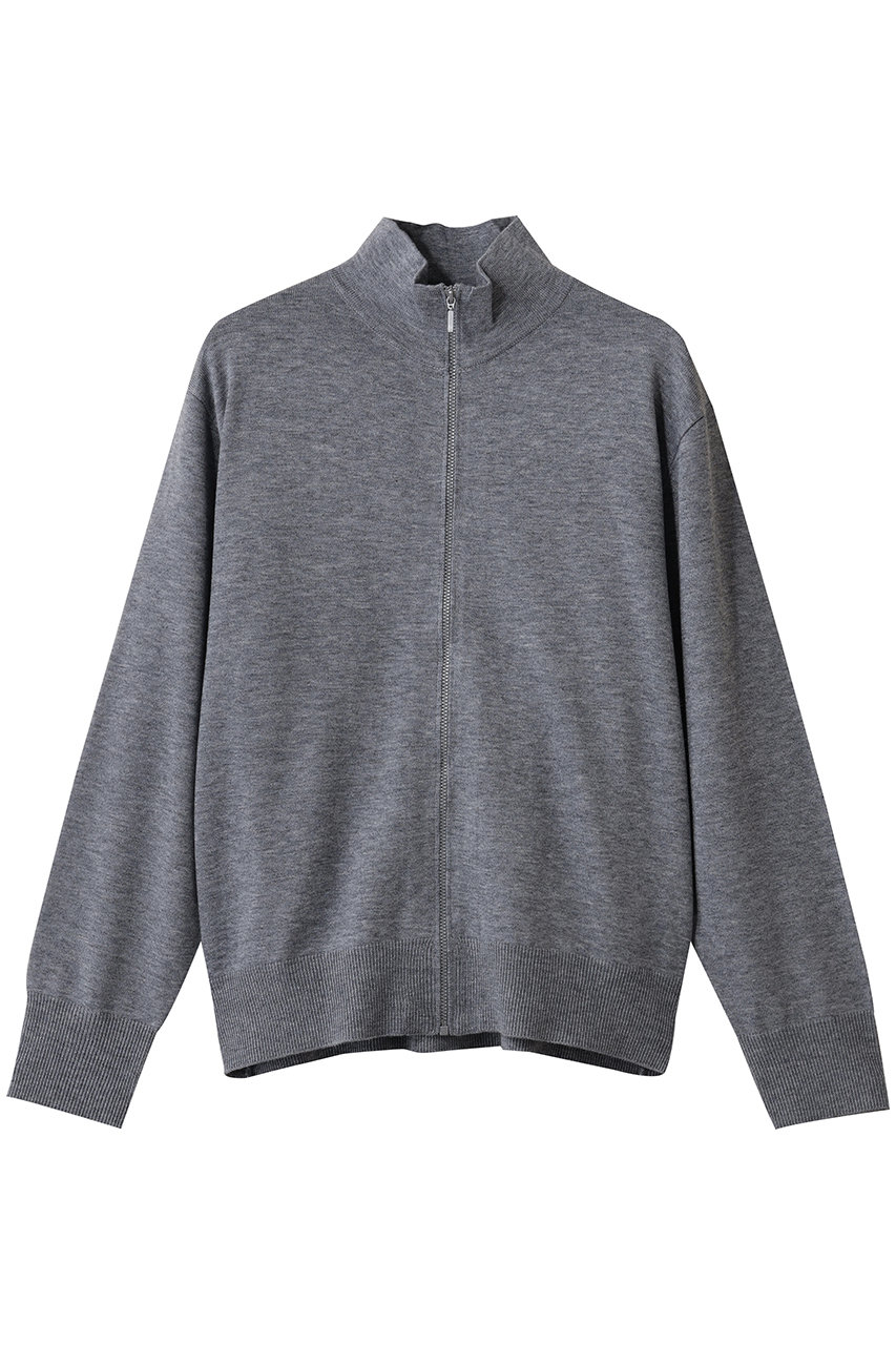 mizuiro ind high neck zip C/D カーディガン (l.gray, F) ミズイロインド ELLE SHOP mizuiro ind high neck zip C/D カーディガン (l.gray, F) ミズイロインド ELLE SHOP