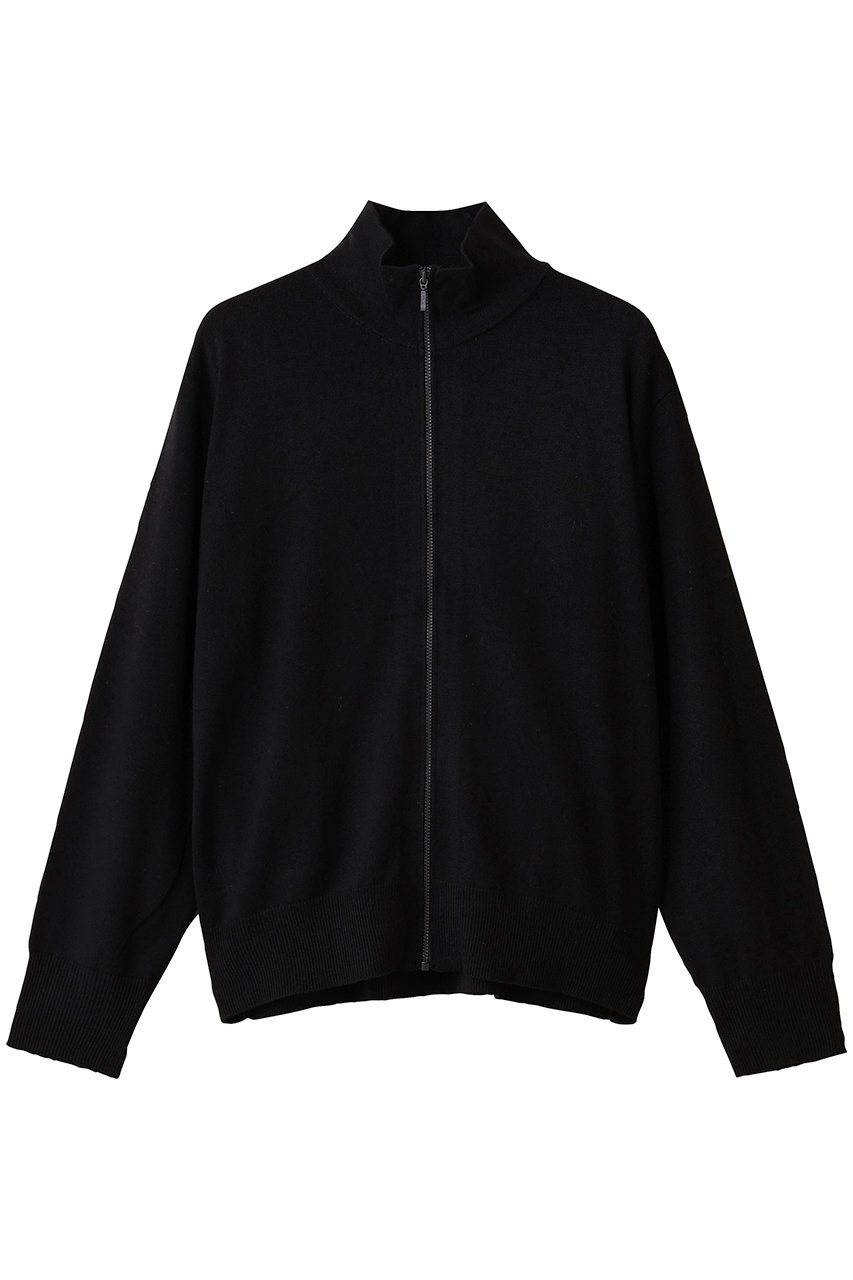 mizuiro ind high neck zip C/D カーディガン (black, F) ミズイロインド ELLE SHOP mizuiro ind high neck zip C/D カーディガン (black, F) ミズイロインド ELLE SHOP