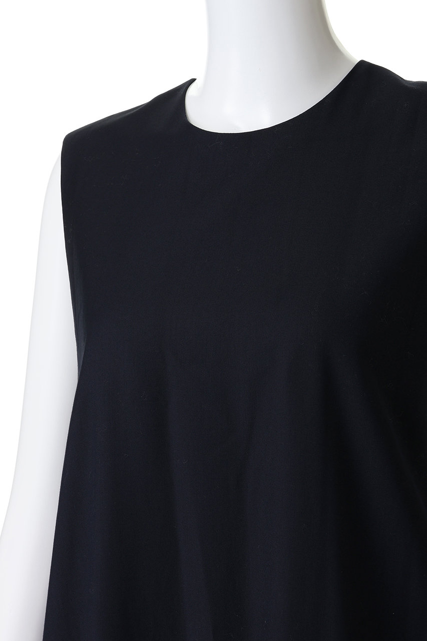 mizuiro ind(ミズイロインド)｜プリーツヘムノースリーブワンピース