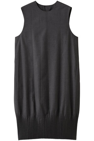 ミズイロインド/mizuiro indのプリーツヘムノースリーブワンピース(110500/110501)