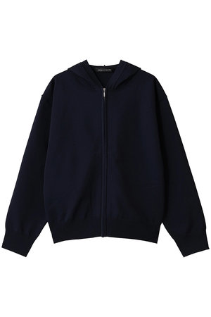 ミズイロインド/mizuiro indのzip hooded knit P/O プルオーバー(110300/110304)