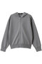 ジップフードニットプルオーバー ミズイロインド/mizuiro ind l.gray