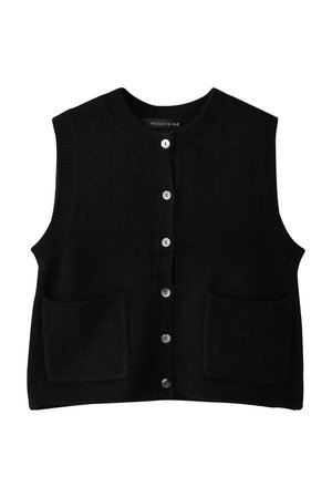 ミズイロインド/mizuiro indのboucle crew neck vest ベスト(110300/110301)