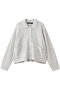 襟付きショートカーディガン ミズイロインド/mizuiro ind off white