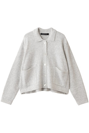 ミズイロインド/mizuiro indのshort C/D with collar カーディガン(110300/110303)