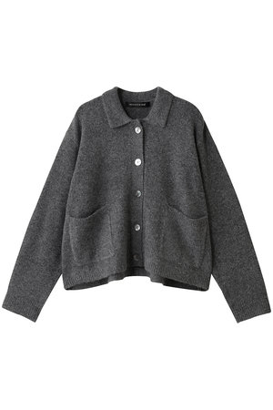 ミズイロインド/mizuiro indのshort C/D with collar カーディガン(110300/110303)