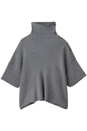 asymmetry collar rib P/O プルオーバー