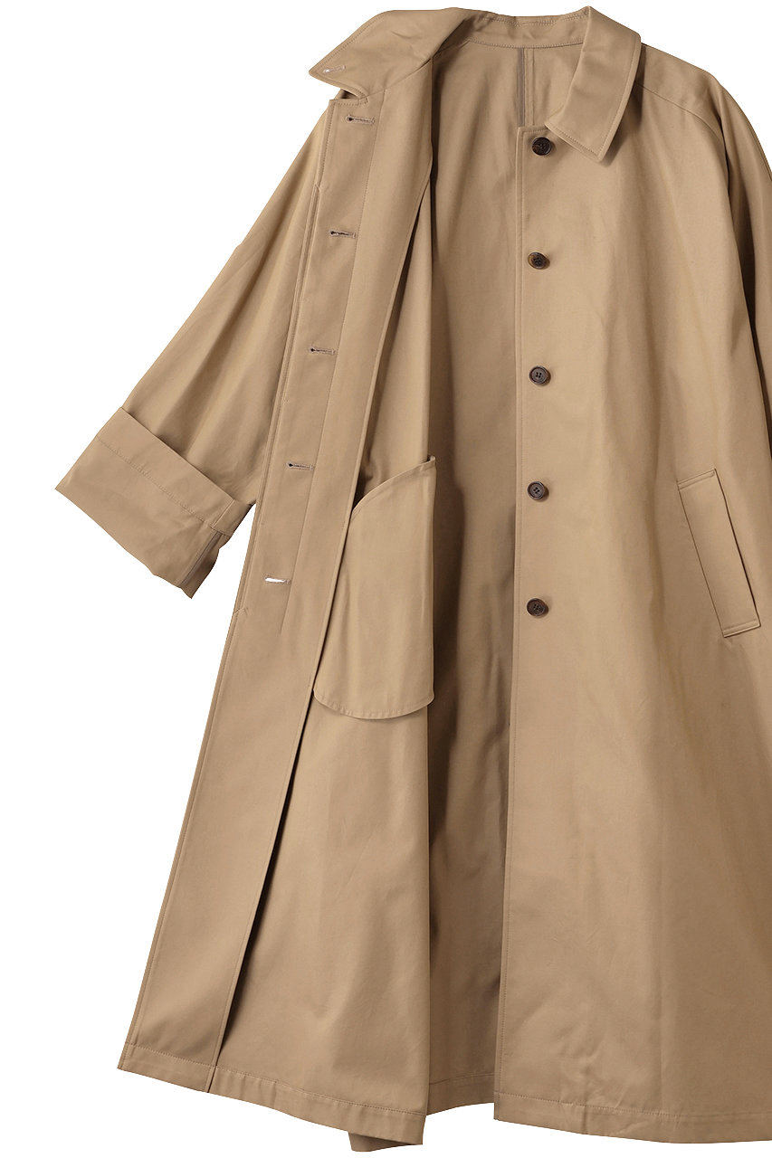 mizuiro ind(ミズイロインド)｜ステンカラーコート/beige の通販