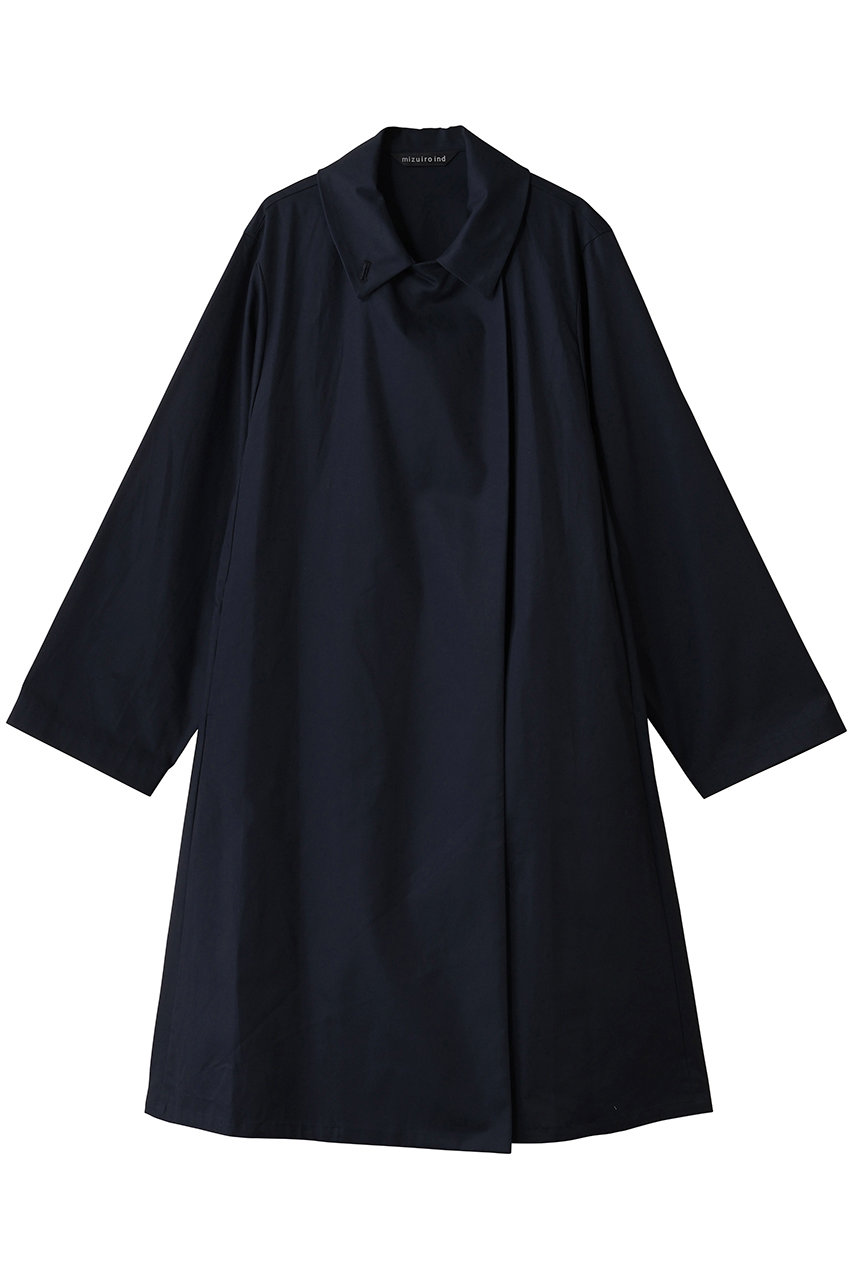 mizuiro ind trench like CT コート (navy, F) ミズイロインド ELLE SHOP mizuiro ind trench like CT コート (navy, F) ミズイロインド ELLE SHOP