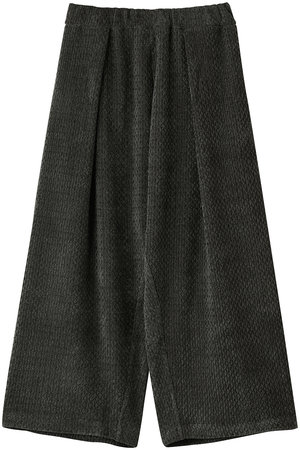 ミズイロインド/mizuiro indのvelour JQ tucked PT パンツ(110600/110601)