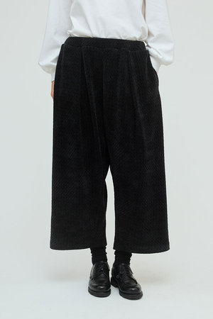 ミズイロインド/mizuiro indのvelour JQ tucked PT パンツ(110600/110601)