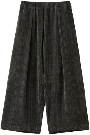 ミズイロインド/mizuiro indのvelour JQ tucked PT パンツ(110600/110601)
