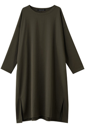 ミズイロインド/mizuiro indのcrew neck long OP ワンピース(110500/110503)